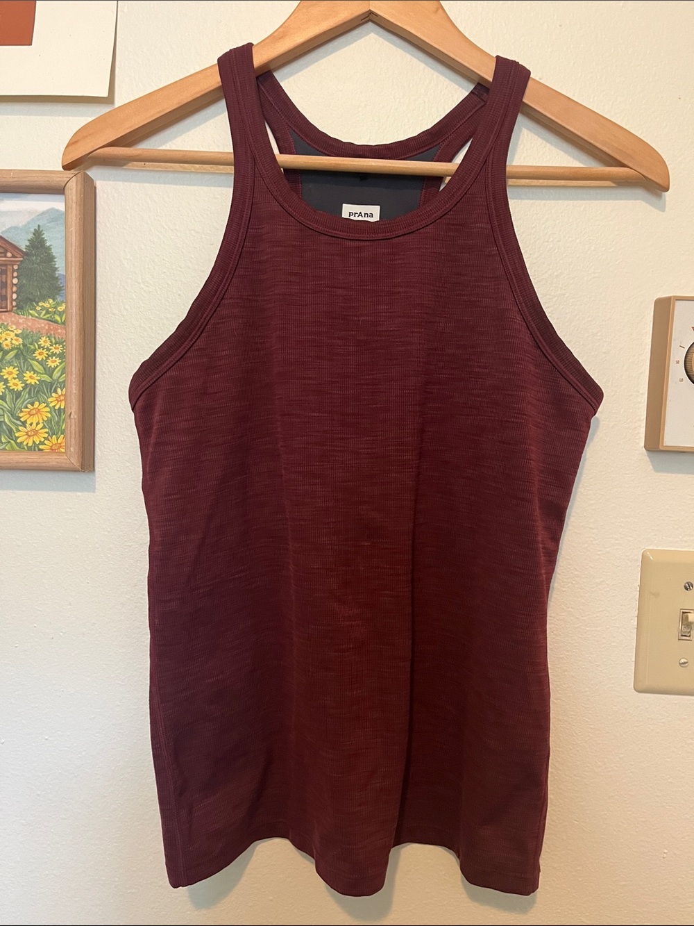 Prana Women's Burgundy Becksa Racerback Tank